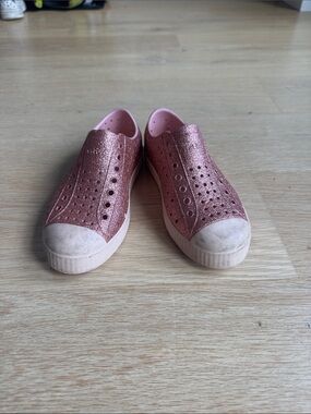 Native Shoes Kids Glitter Slip-On Sneakers - Rose Pink